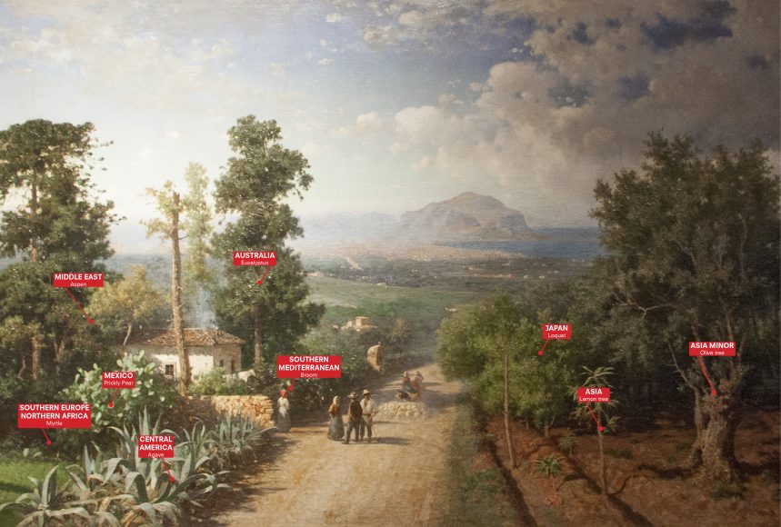 Veduta di Palermo, Francesco Lojacono, 1875; Palermo Atlas, courtesy OMA for Manifesta 12